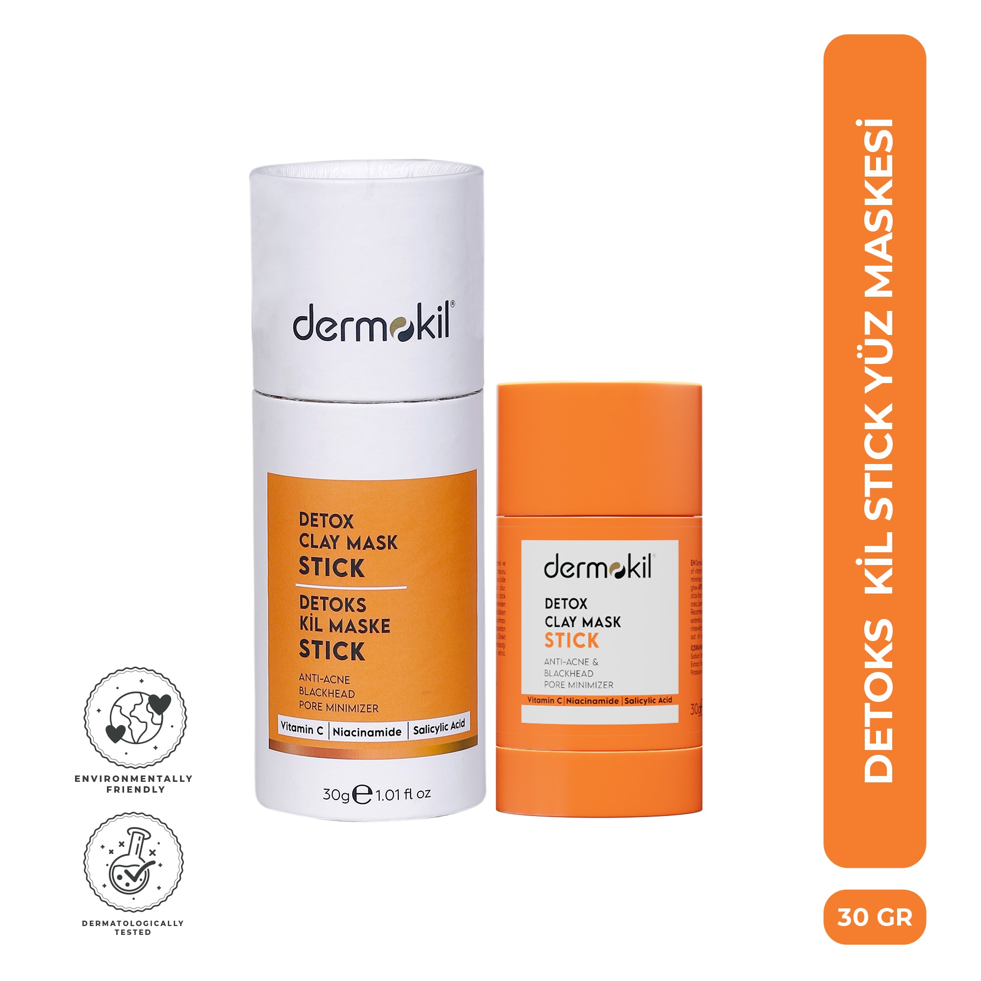 Detox etkili stick kil maske ile cildi derinlemesine arındıran, fazla yağı dengeleyen ve daha temiz, pürüzsüz ve sağlıklı bir cilt görünümü kazandırmaya yardımcı pratik bakım ürünü