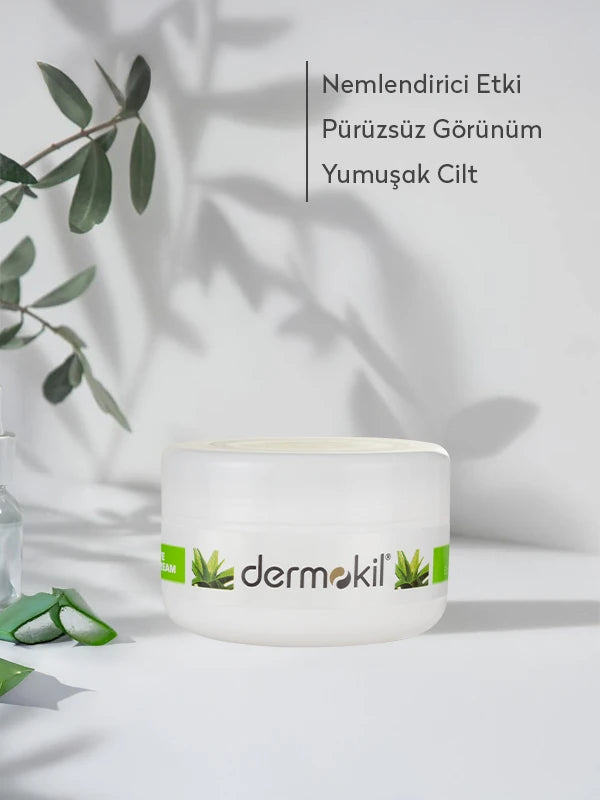 Aloe Vera Özlü Doğal El ve Vücut Kremi 300 ml, Dermokil.