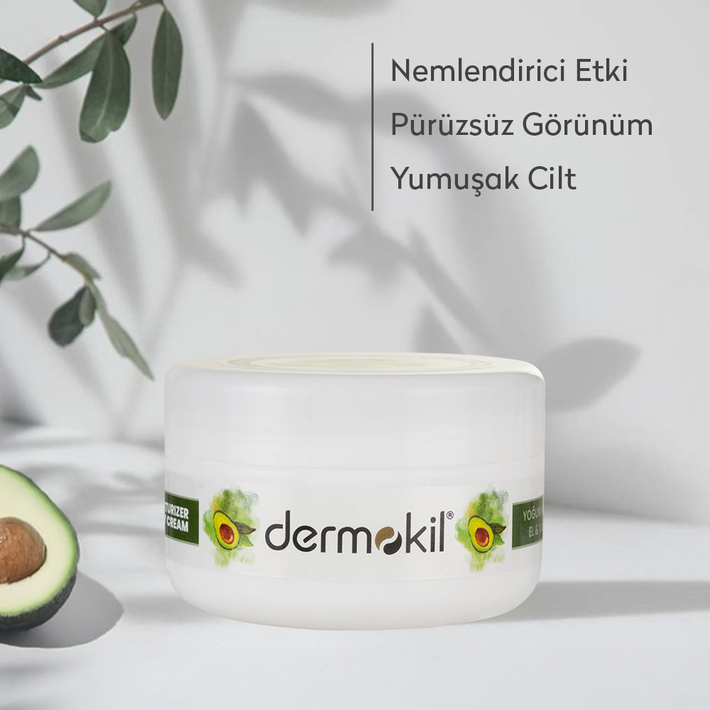 Avokado Özlü Doğal El ve Vücut Kremi 300 ml - Dermokil
