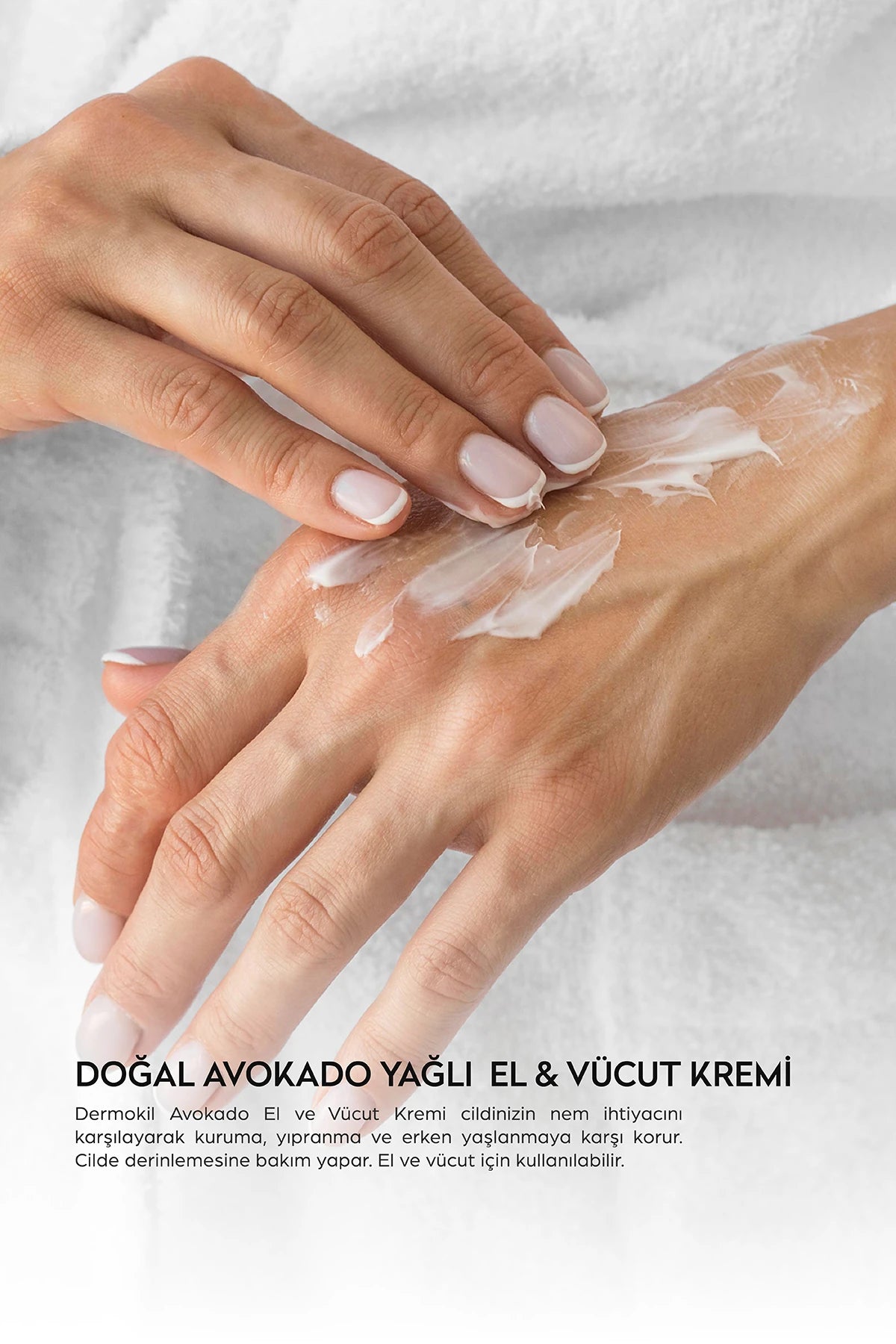 Avokado Özlü Doğal El ve Vücut Kremi 300 ml, Dermokil.