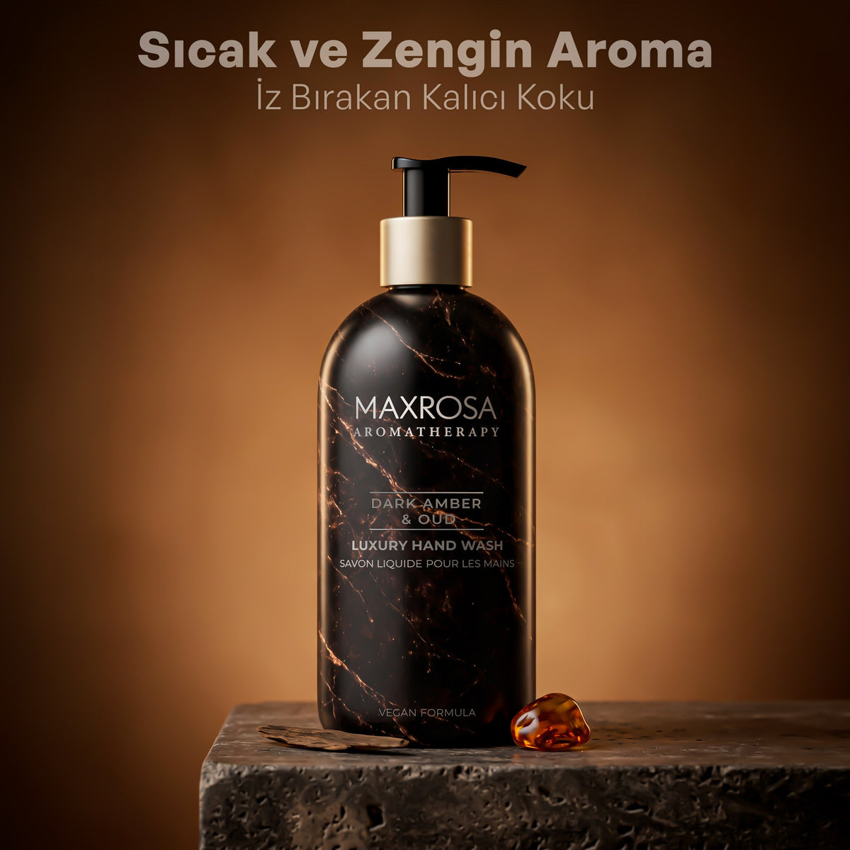 Maxrosa Aromatherapy Dark Amber & Oud Sıvı Sabun 500 ml