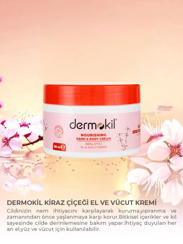 Kiraz Çiçeği Özlü Besleyici El ve Vücut Kremi 250 ml