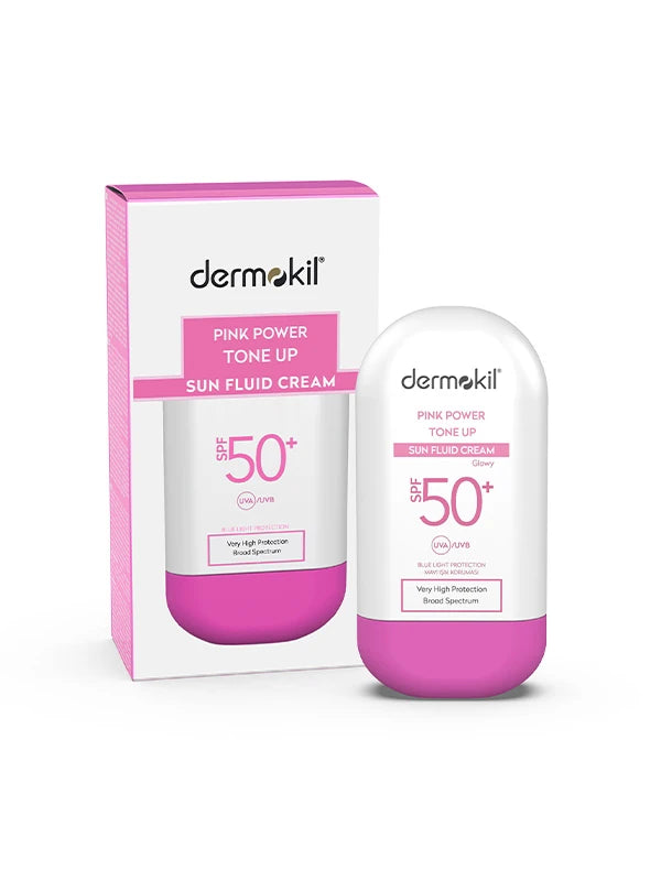 Pink Tone-Up Fluid Sun Cream SPF 50+ Pembe Ton Eşitleyici Fluid Güneş Koruyucu 60 gr