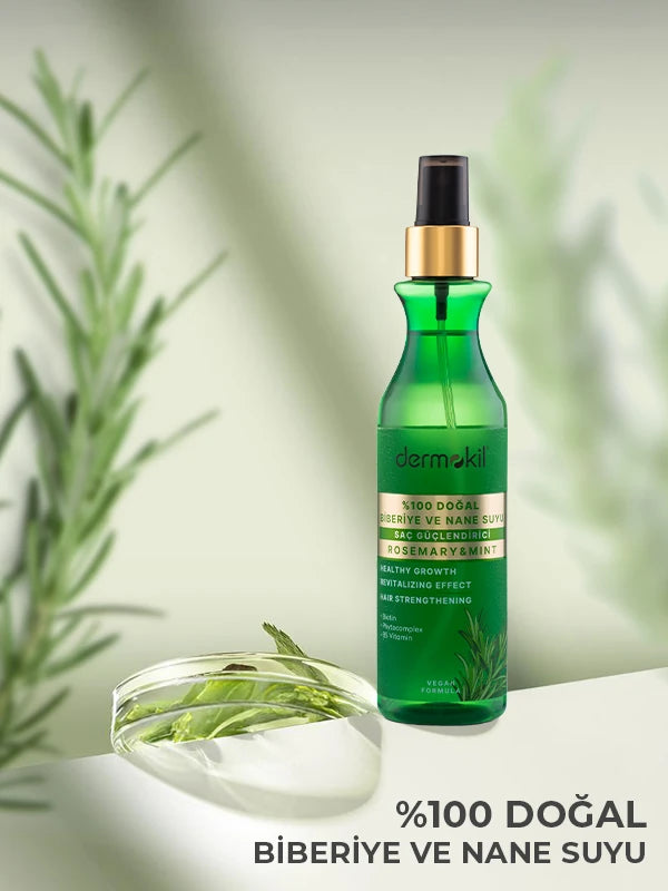 %100 Doğal Biberiye Suyu Saç Güçlendirici Sprey 250 ml