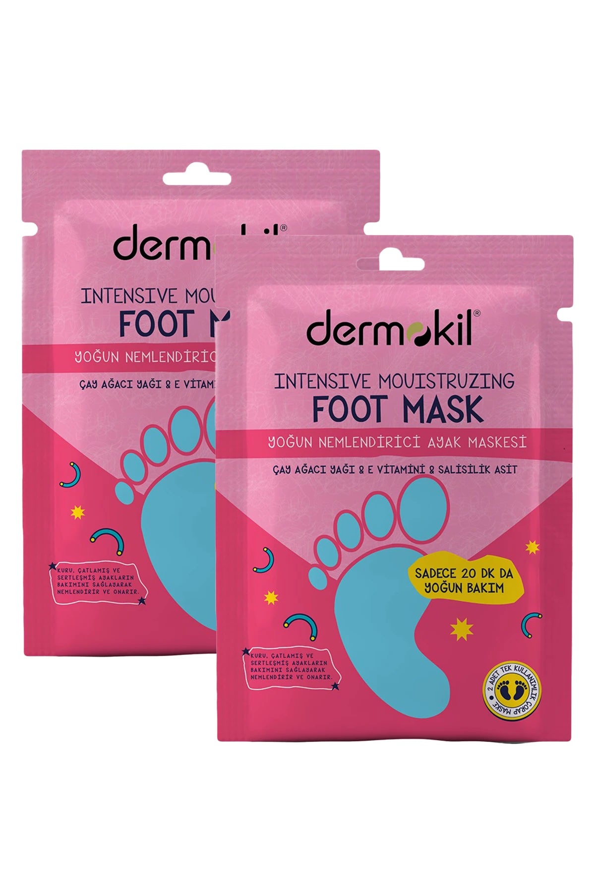 Yoğun Nemlendirici Ayak Maskesi 30 ml 2'li Set