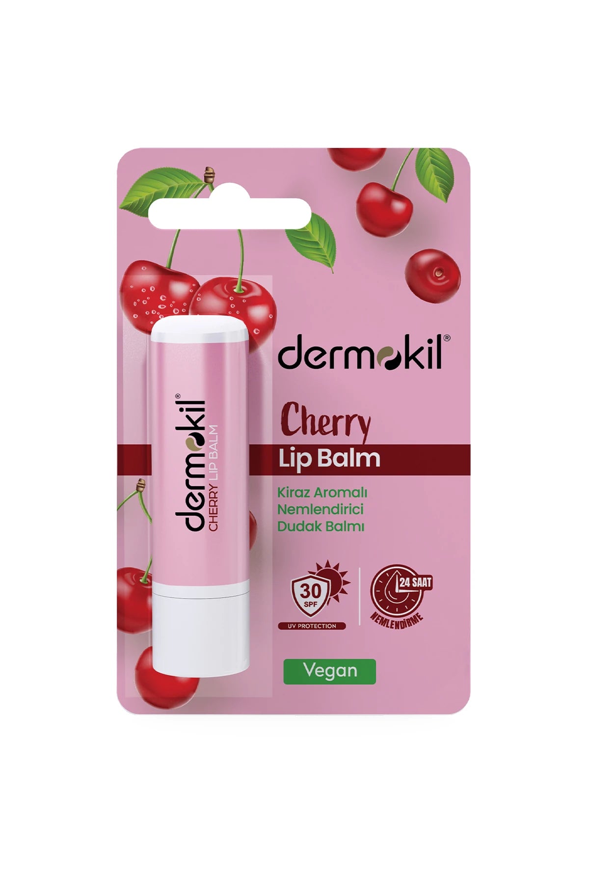 Cherry Kiraz Aromalı Nemlendirici Lip Balm 30 SPF