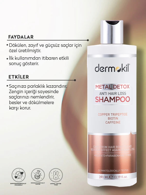 Metal Detox Dökülme Karşıtı Biotin & Caffein Şampuan 390 ml