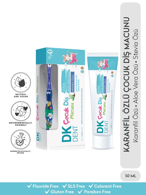 Clove Extract Children's Toothpaste with Brush 50 ml