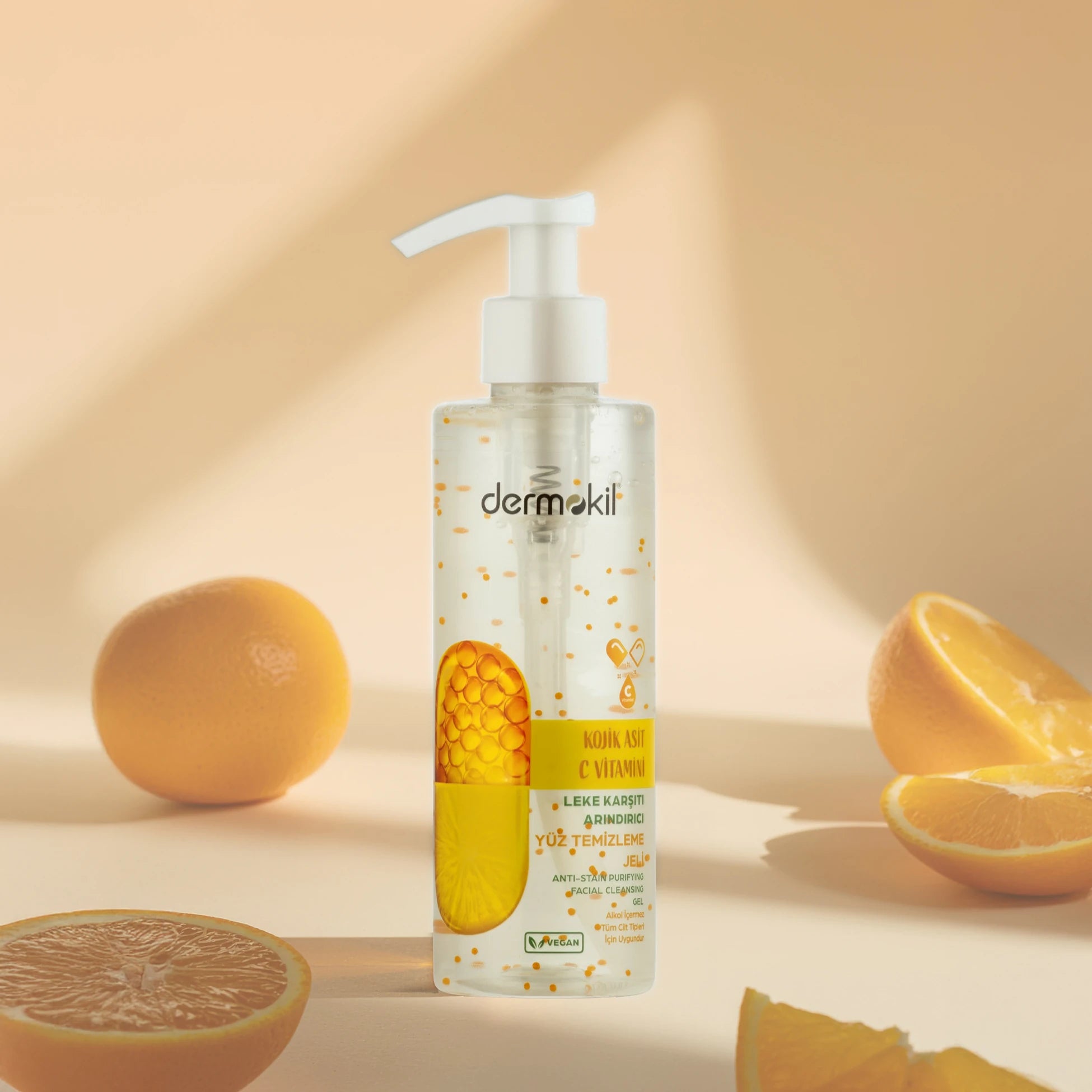 Kojik Asit C Vitamini Leke Karşıtı Arındırıcı Yüz Temizleme Jeli 200 ml