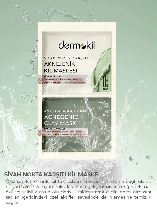 Siyah Nokta Karşıtı Kil Maske 2 x 7.5 ml