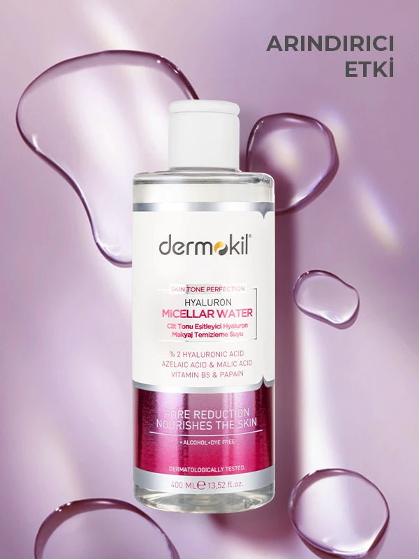 Cilt Tonu Eşitleyici Hyaluron Micellar Makyaj Temizleme Suyu 400 ml