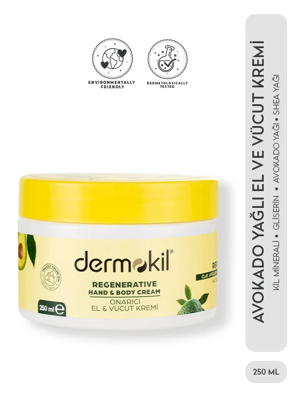 Avokado Yağlı Onarıcı El ve Vücut Kremi 250 ml