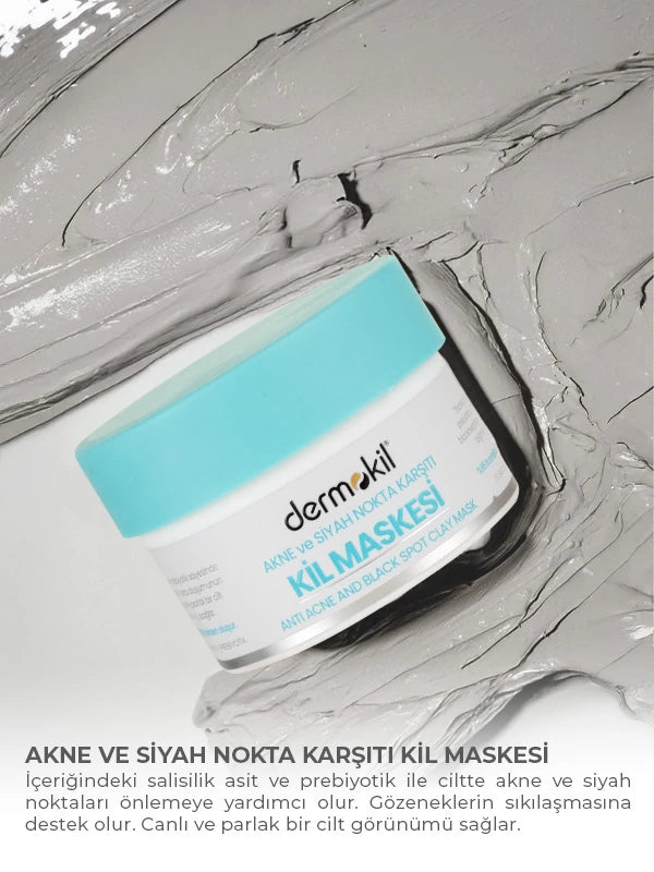 Akne ve Siyah Nokta Karşıtı Kil Maskesi 50 ml
