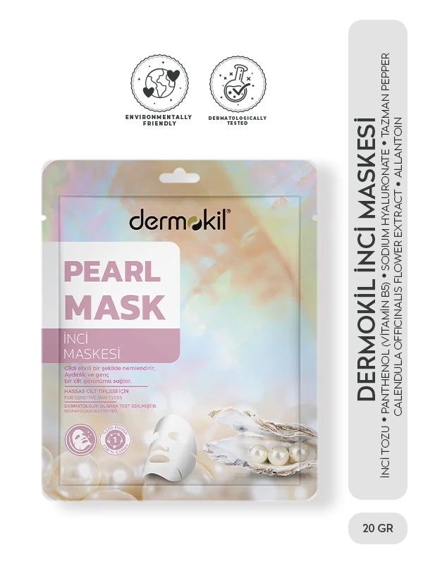 Nemlendirici ve Aydınlatıcı İnci Kağıt Maske 20 gr