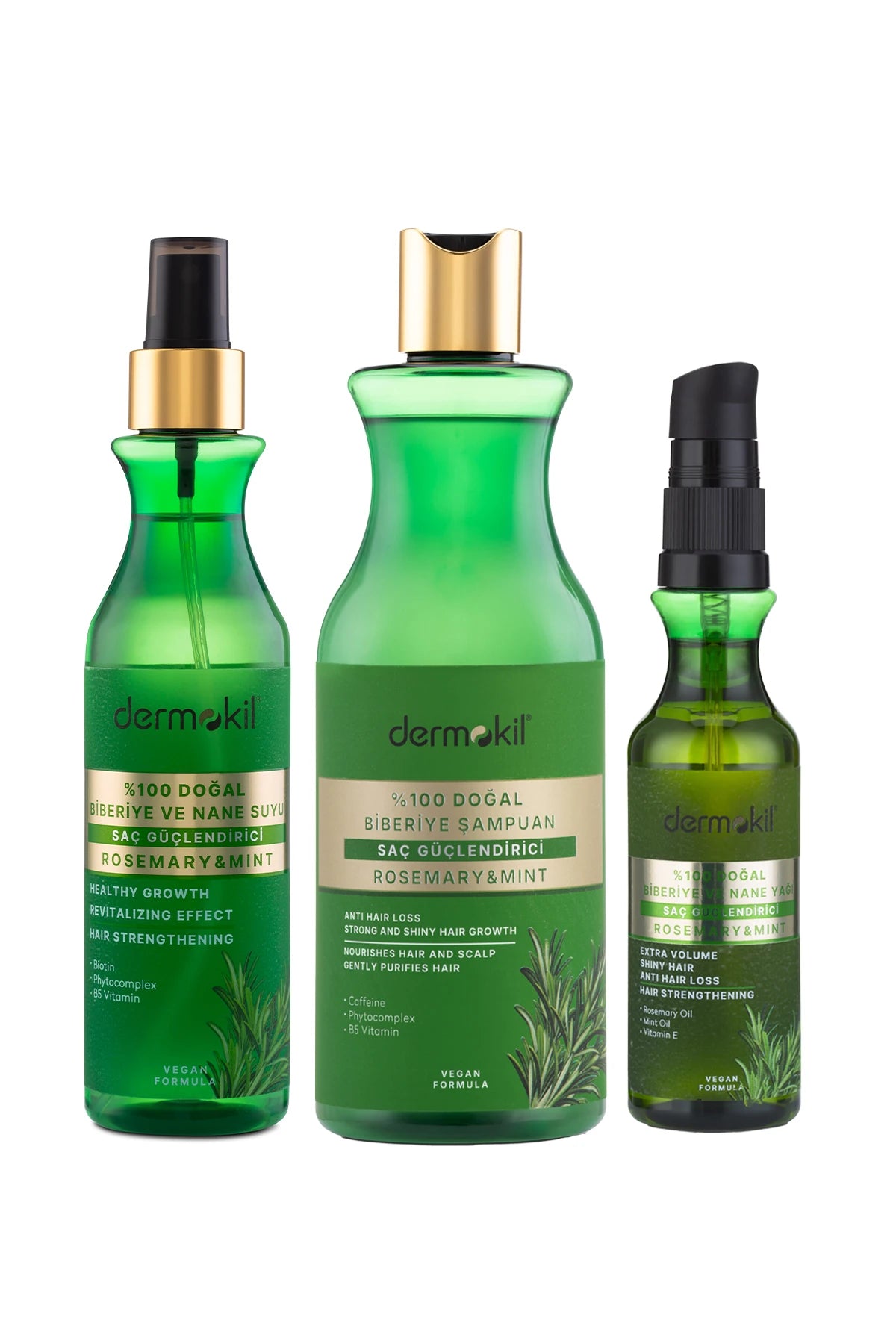 %100 Doğal Biberiye Suyu Saç Bakım Serisi