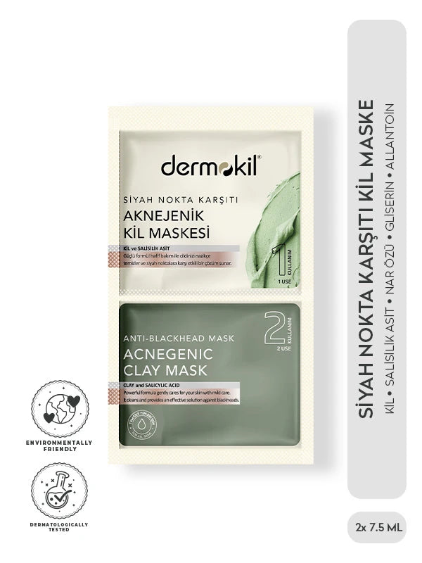 Siyah Nokta Karşıtı Kil Maske 2 x 7.5 ml