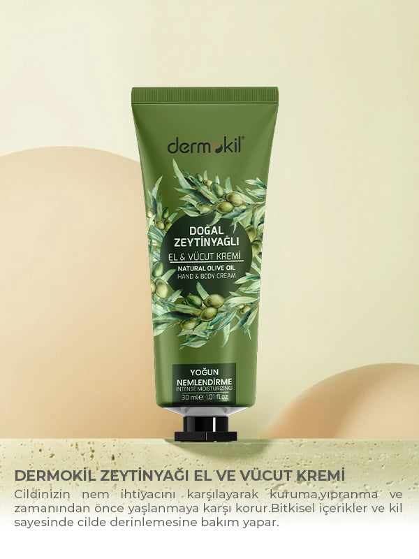 Zeytinyağı Yoğun Nemlendirici El ve Vücut Kremi 30 ml