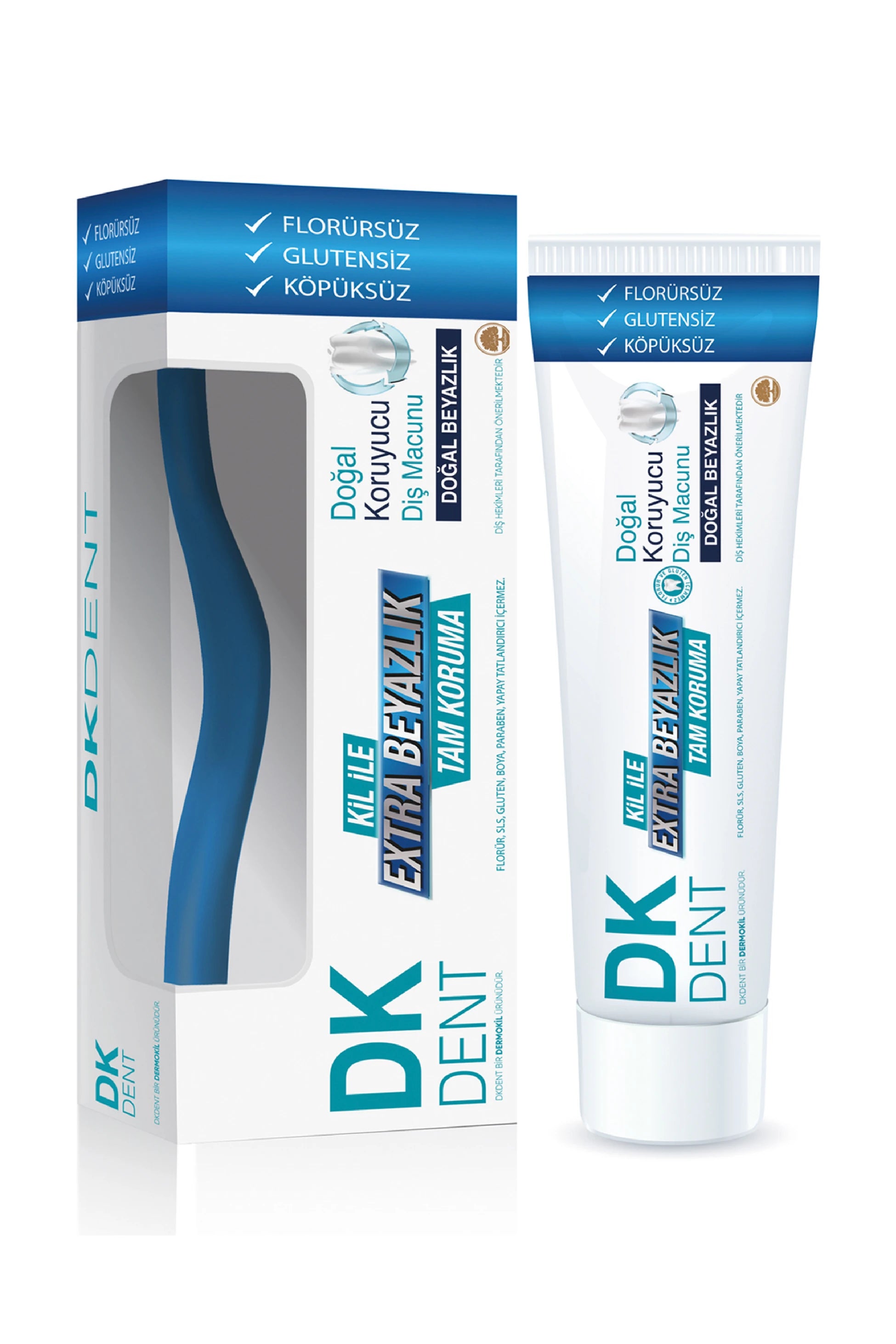 Klasik Florürsüz Diş Macunu 75 ml Diş Fırçası Hediyeli 75 ml