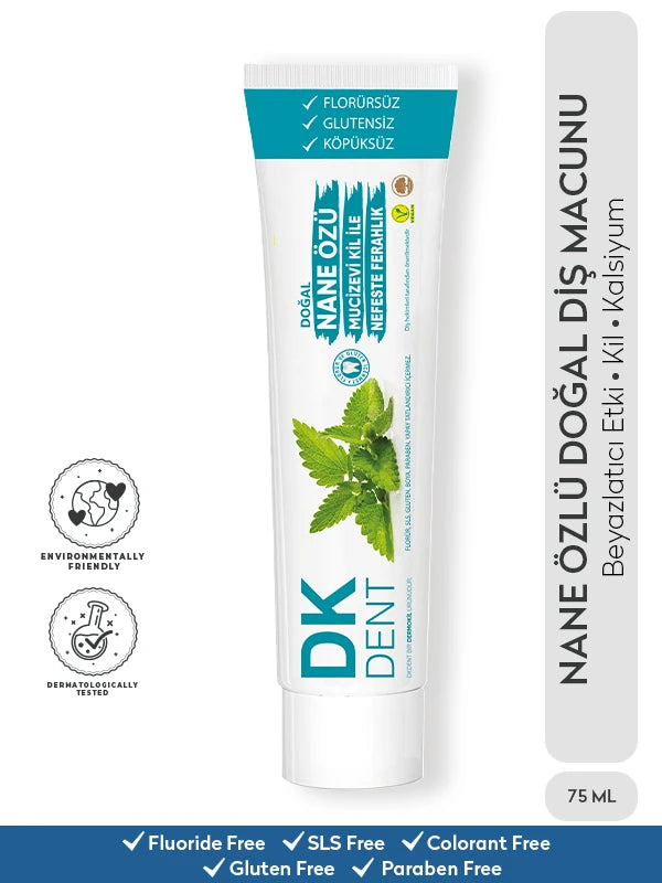 Peppermint Extract Fluoride-Free Natural Toothpaste 75 ml