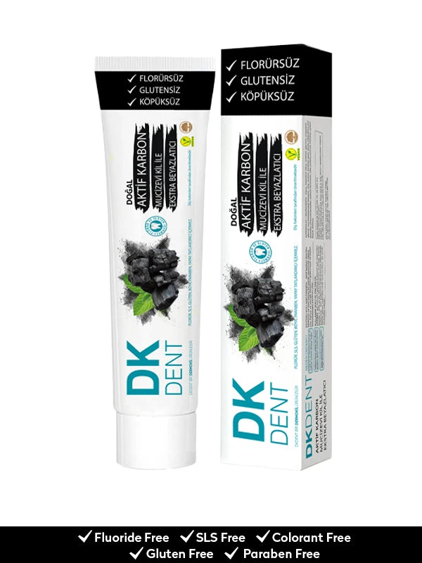 Aktif Karbonlu Florürsüz Diş Doğal Macunu 75 ml