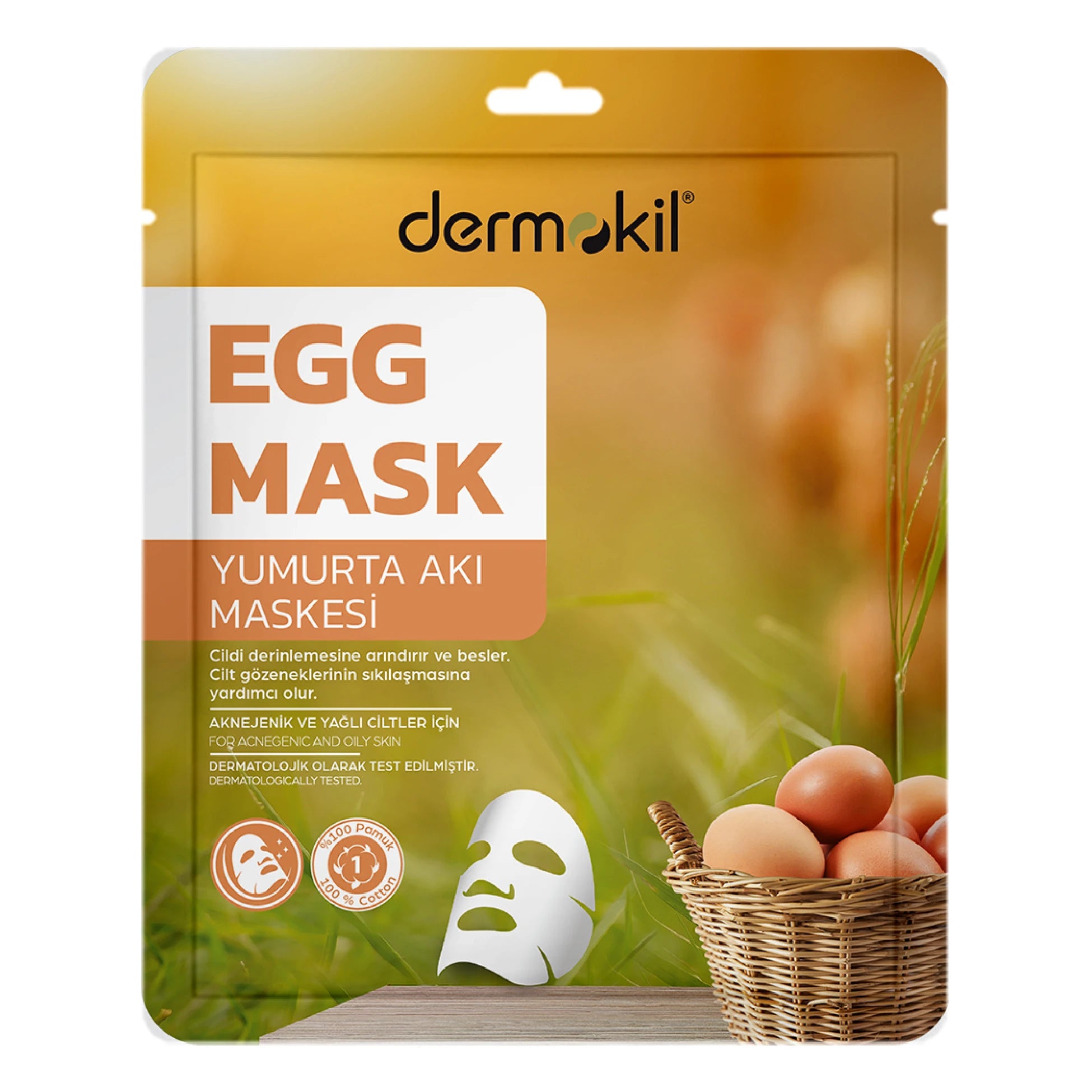 Akne Karşıtı Yumurta Kağıt Maske 20 gr
