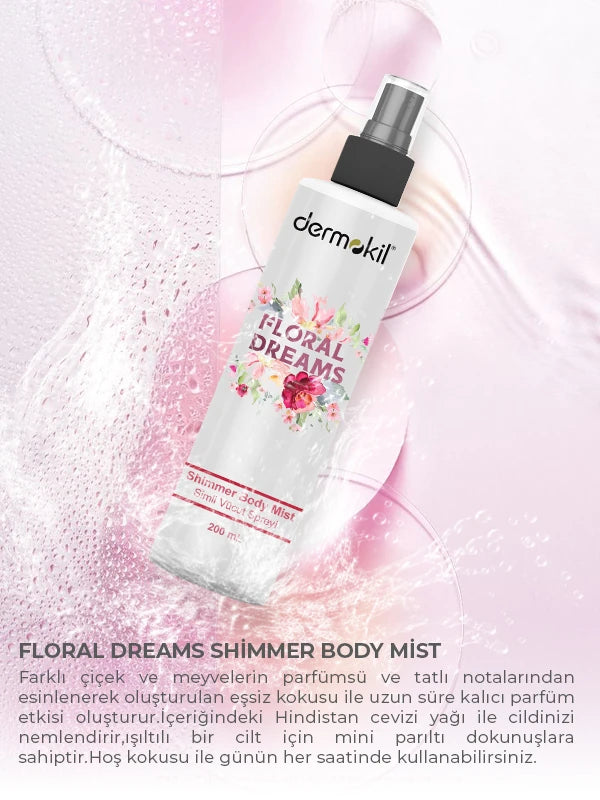 Floral Dreams Shimmer Simli Vücut Spreyi 200 ml