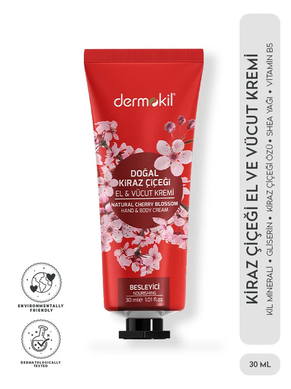 Kiraz Çiçeği Özlü Besleyici El ve Vücut Kremi 30 ml