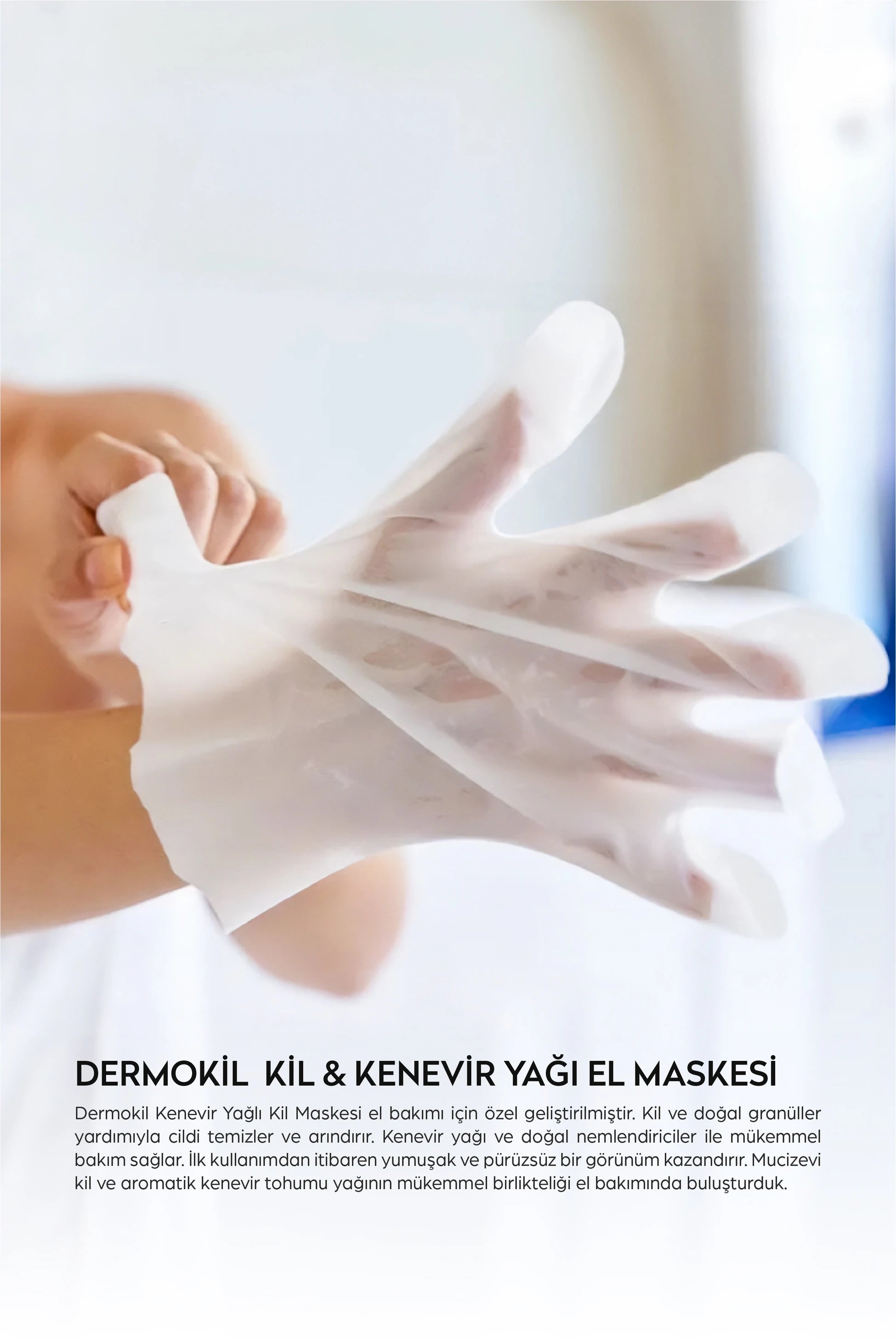 Kil ve Kenevir Yağlı Peeling Etkili El Maskesi 35 ml