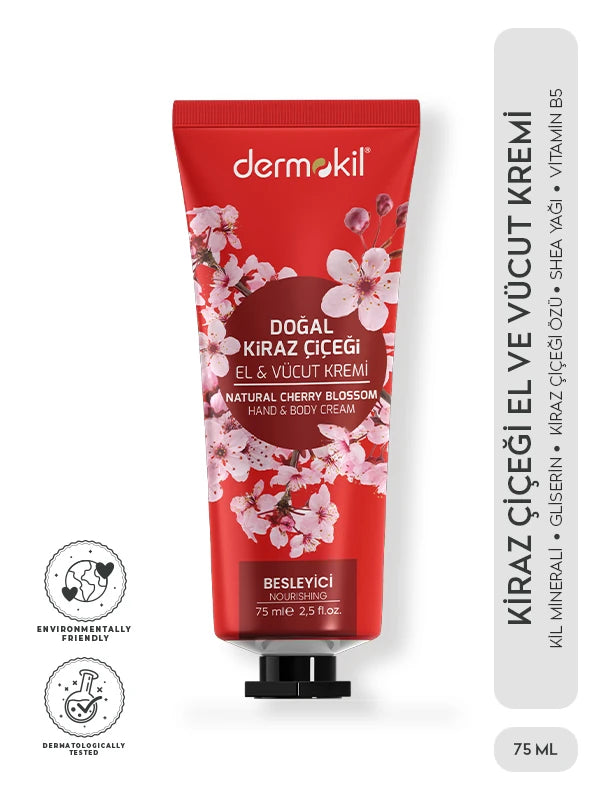 Kiraz Çiçeği Özlü Besleyici El ve Vücut Kremi 75ml