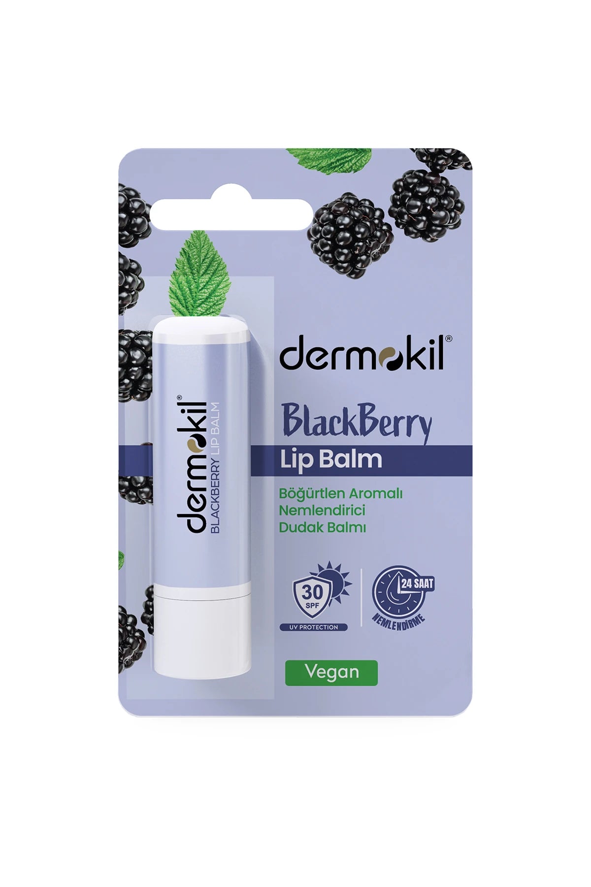 Blackberry Böğürtlen Aromalı Nemlendirici Lip Balm 30 SPF