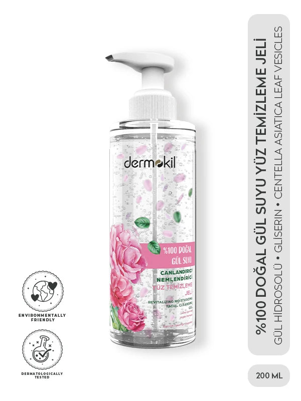 %100 Doğal Gül Suyu Cilt Bakım Seti