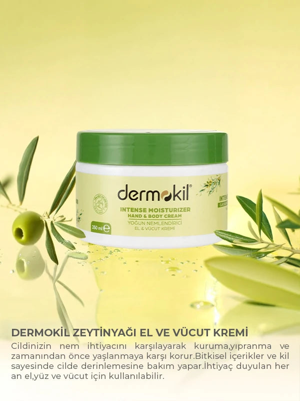 Zeytinyağı Yoğun Nemlendirici El ve Vücut Kremi 250 ml