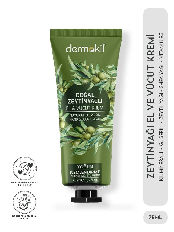 Zeytinyağı Yoğun Nemlendirici El ve Vücut Kremi 75 ml
