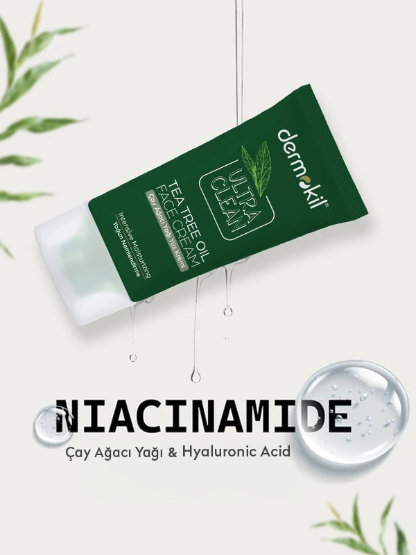 Arındırıcı ve Akne Karşıtı Çay Ağacı Yağı Yüz Kremi 50 ml