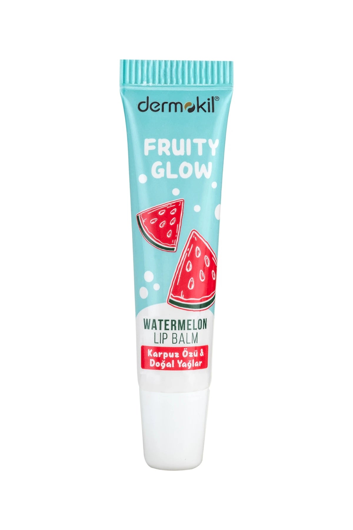 Karpuz özü ve doğal yağlar içeren lip balm ile dudakları nemlendiren, besleyen ve daha yumuşak, canlı bir görünüm kazandırmaya yardımcı bakım ürünü