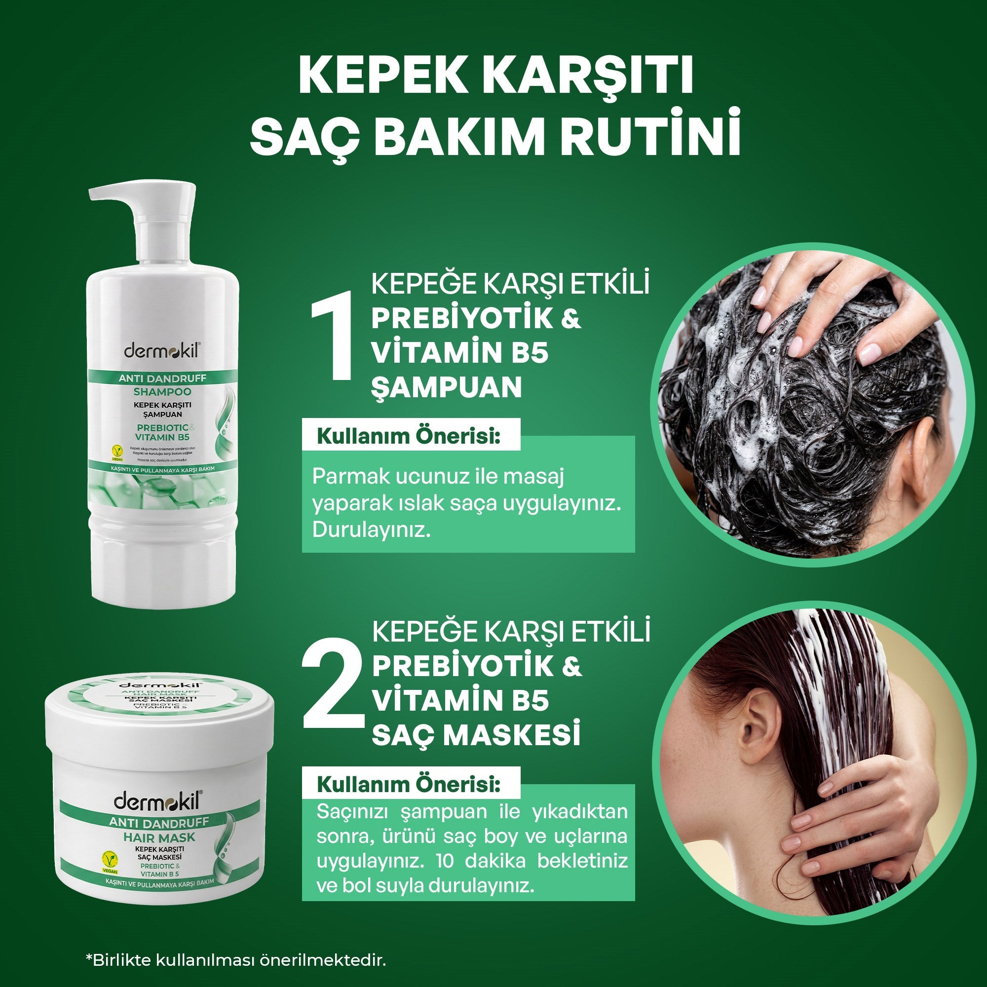 Kepek Karşıtı Saç Bakım Seti - Dermokil