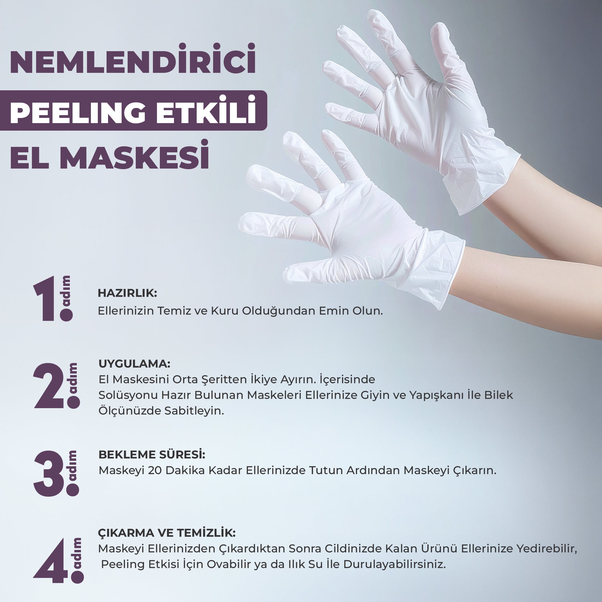 Peeling Etkili Kil Kenevir Yağlı Yoğun Bakım El Maskesi 35 ml - Dermokil