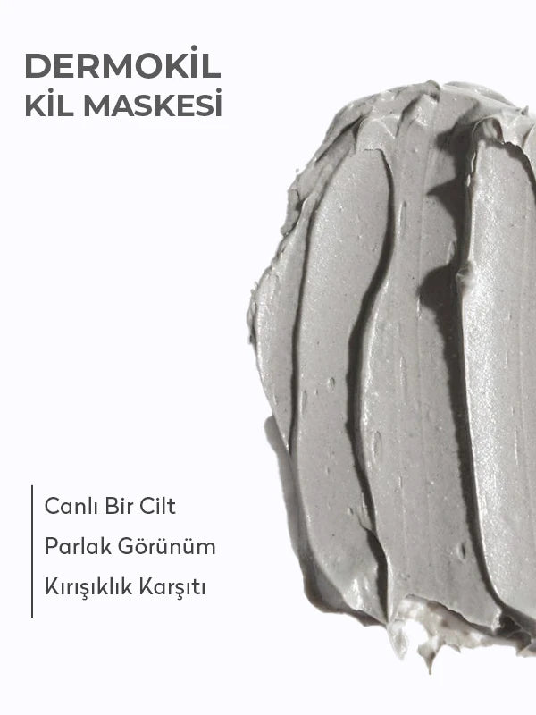 Kırışıklık karşıtı kil maske ile cildi arındıran, daha sıkı ve pürüzsüz bir cilt görünümü kazandırmaya yardımcı bakım ürünü