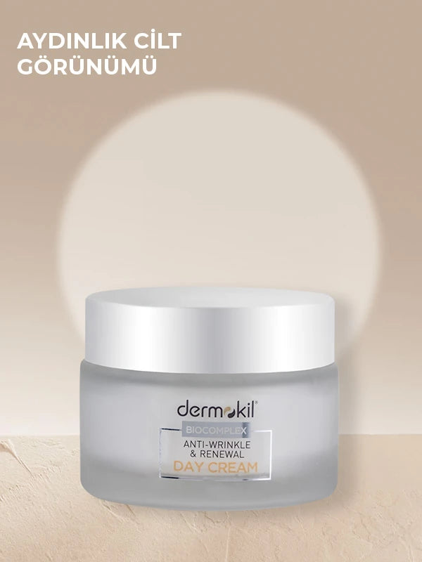 Kırışıklık Karşıtı Yenileyici Gündüz Yüz Bakım Kremi 50 ml - Dermokil