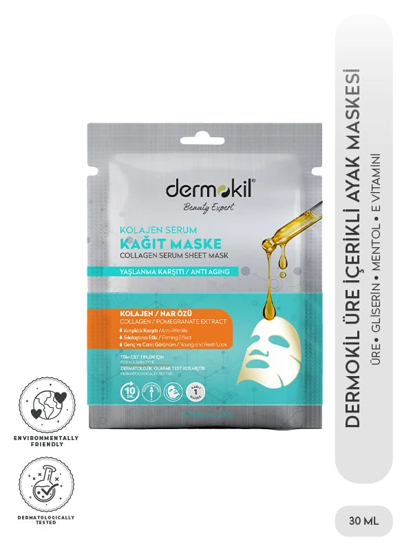 Kolajen Serum Kağıt Maske 23 gr, Dermokil.