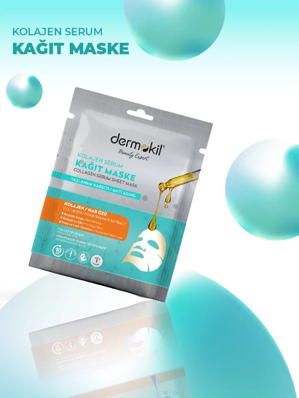 Kolajen Serum Kağıt Maske 23 gr, Dermokil.