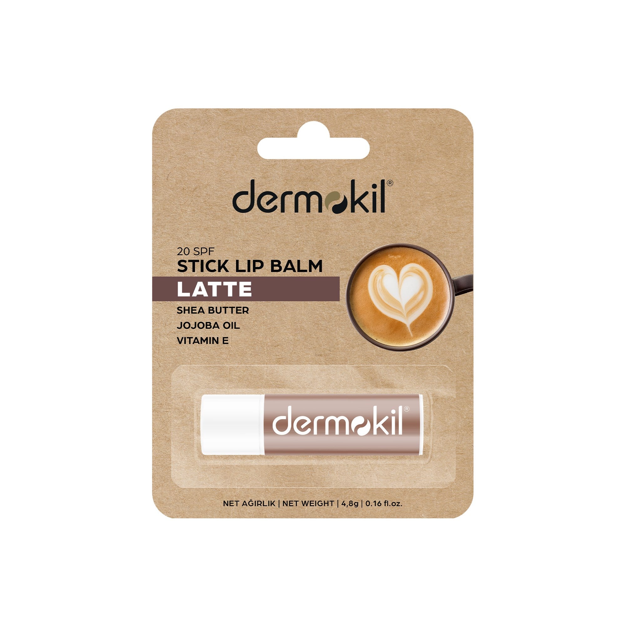 Latte aromalı dudak balmı ile dudaklara doğal renk veren, nemlendiren ve gün boyu yumuşak, pürüzsüz ve canlı bir görünüm kazandıran bakım ürünü