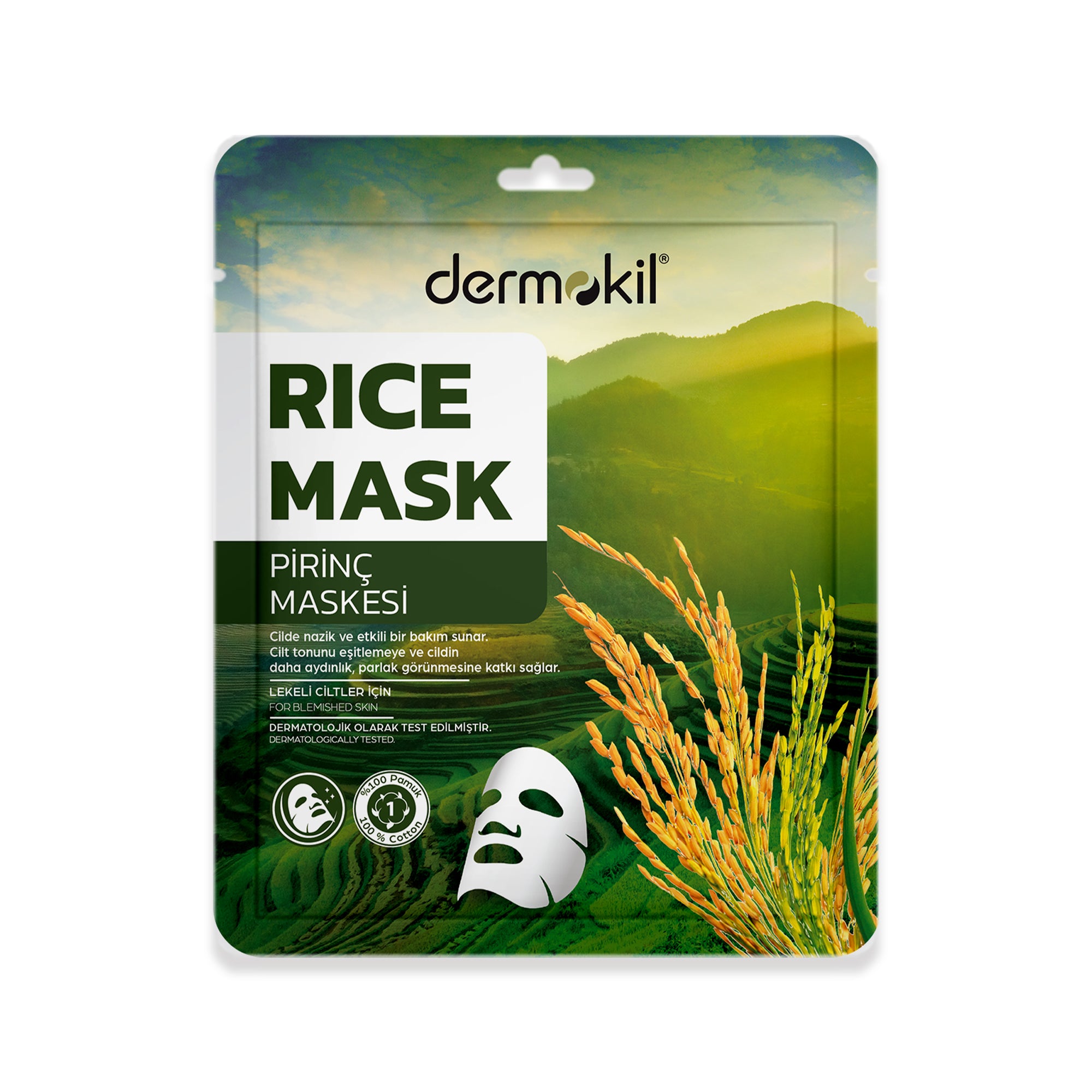 Leke Karşıtı Pirinç Kağıt Maske 20 gr - Dermokil