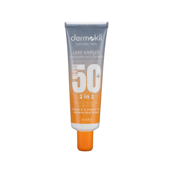 Leke Karşıtı Güneş Koruyucu SPF 50+ Yüz Kremi 50 ml - Dermokil