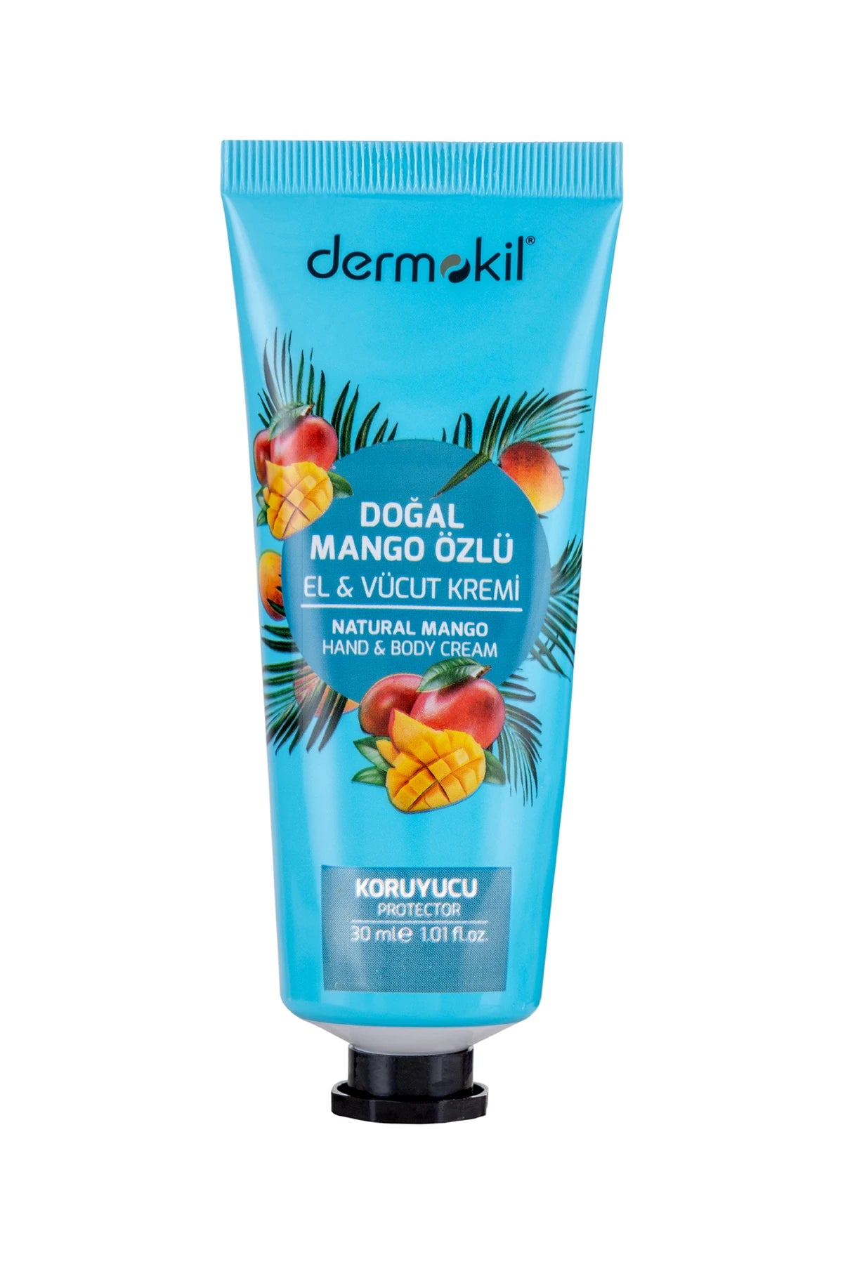 Mango özlü koruyucu etkili el ve vücut kremi ile cildi nemlendiren, besleyen ve dış etkenlere karşı koruyarak daha yumuşak, pürüzsüz ve sağlıklı bir cilt görünümü kazandıran bakım ürünü
