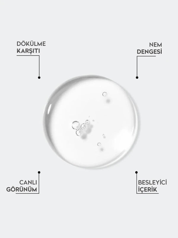 Biotin ve kafein içeren metal detox saç serumu ile saç dökülmesini azaltmaya yardımcı olan, saç köklerini güçlendiren ve daha sağlıklı saç görünümü destekleyen bakım ürünü