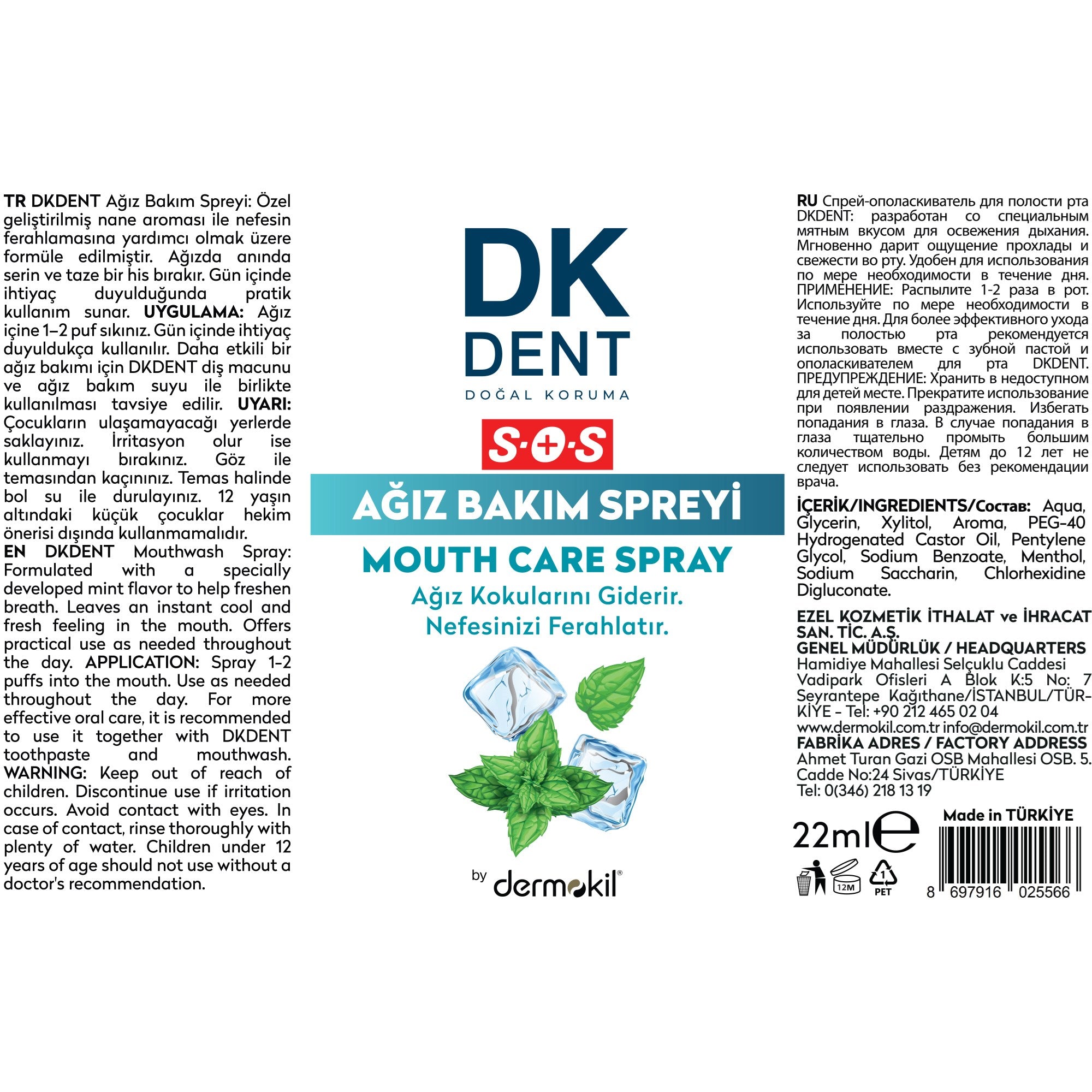 Günlük kullanım için ideal ağız kokusu önleyici sprey ile taze ve temiz bir nefese sahip olun
