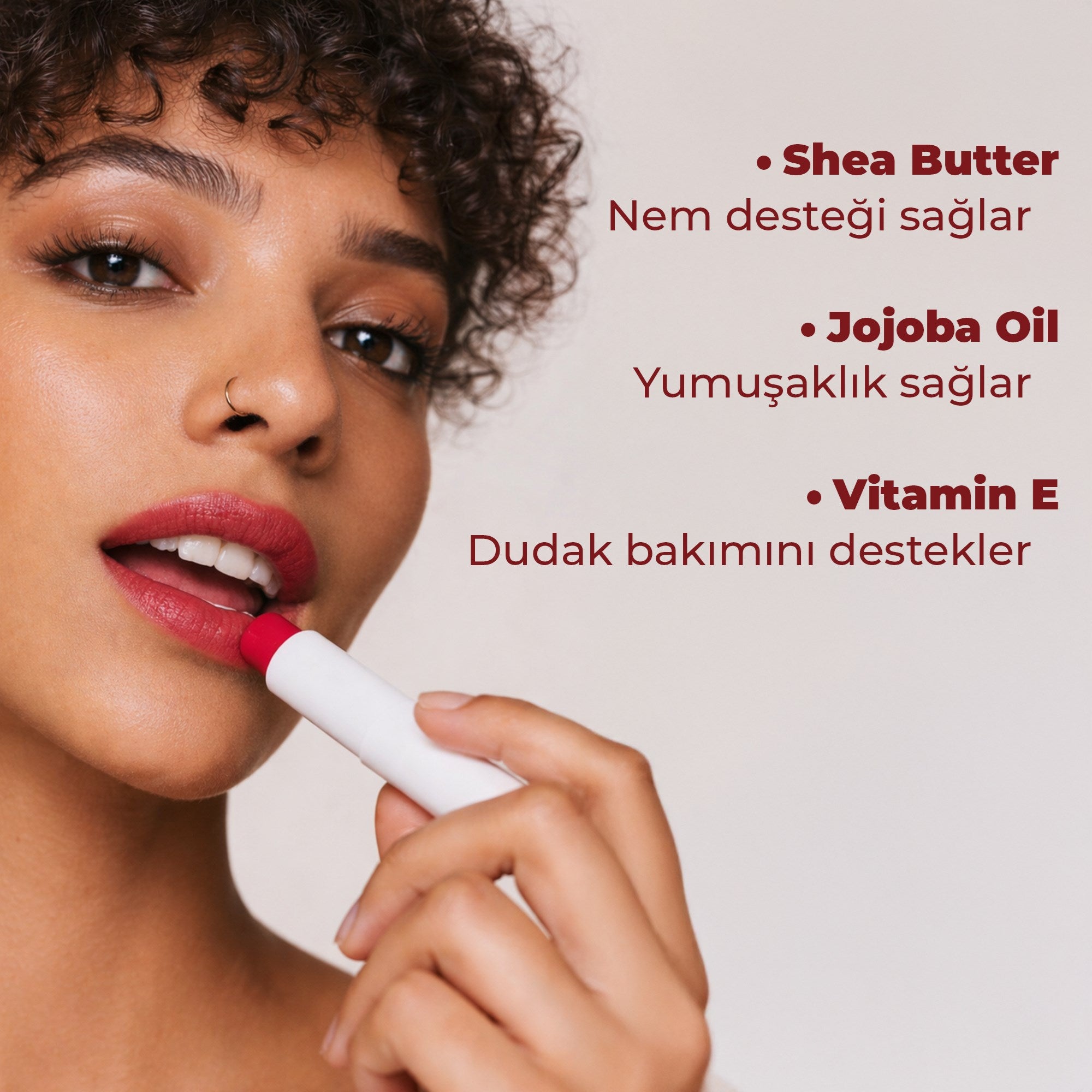 Nemlendirici Çilek SPF 20 Lip Balm 4,8 g - Dermokil