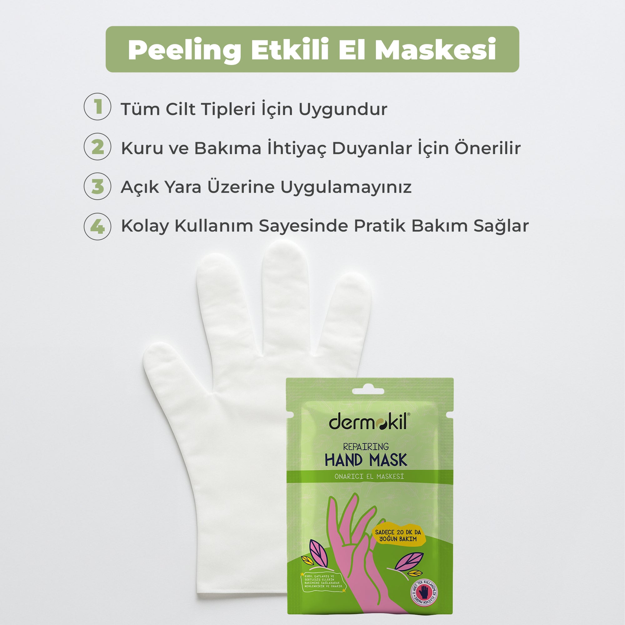 Onarıcı El Maskesi 30 ml - Dermokil
