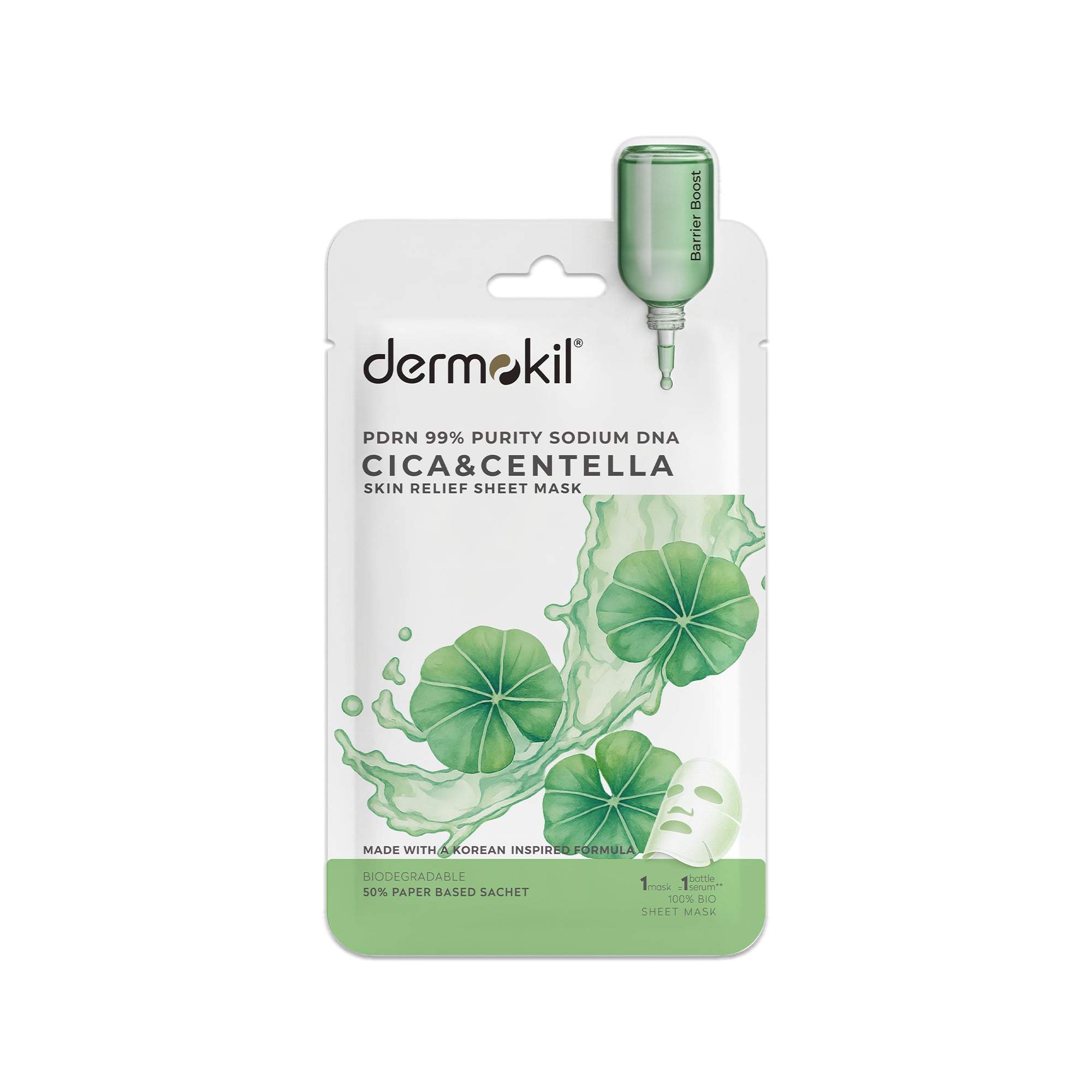 PDRN %99 Sodium DNA & CICA Centella Onarıcı Kağıt Yüz Maskesi 25g - Dermokil